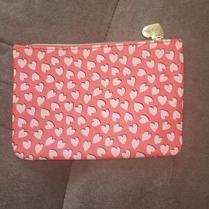 Heart Patterned Pink Pouch